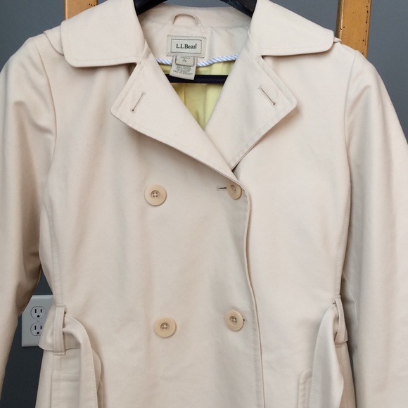 LL Bean 100% Cotton Trench - Picture 2 of 8
